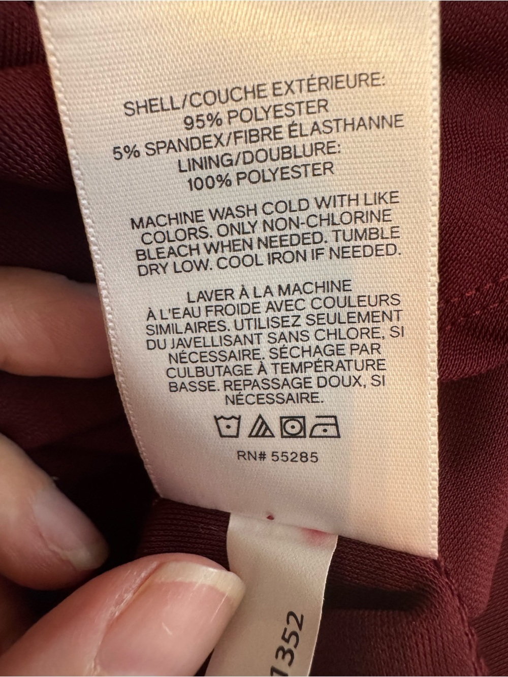 Express Women’s Burgundy Long-Sleeve Ruched Midi Dress Medium - Picture 12 of 12